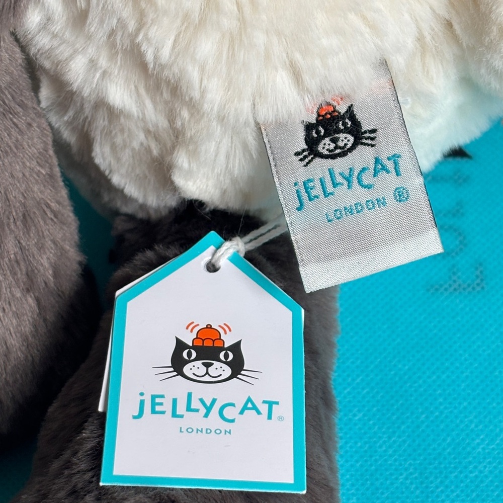 AUTHENTIC NWT Jellycat Smudge Panda Medium W./Dust Bag US Seller - Picture 5 of 7